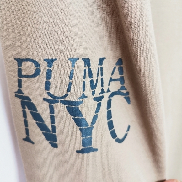 NWT Puma NYC Crew Neck Relaxed Fit Tan Sweatshirt - Sz S Open To Offers - Picture 4 of 10